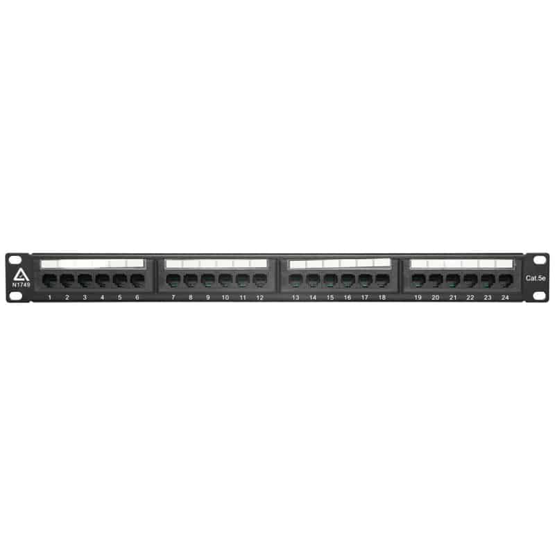 VIP Vision 24-Port CAT5e Patch Panel (1U) RMC-PP24-5