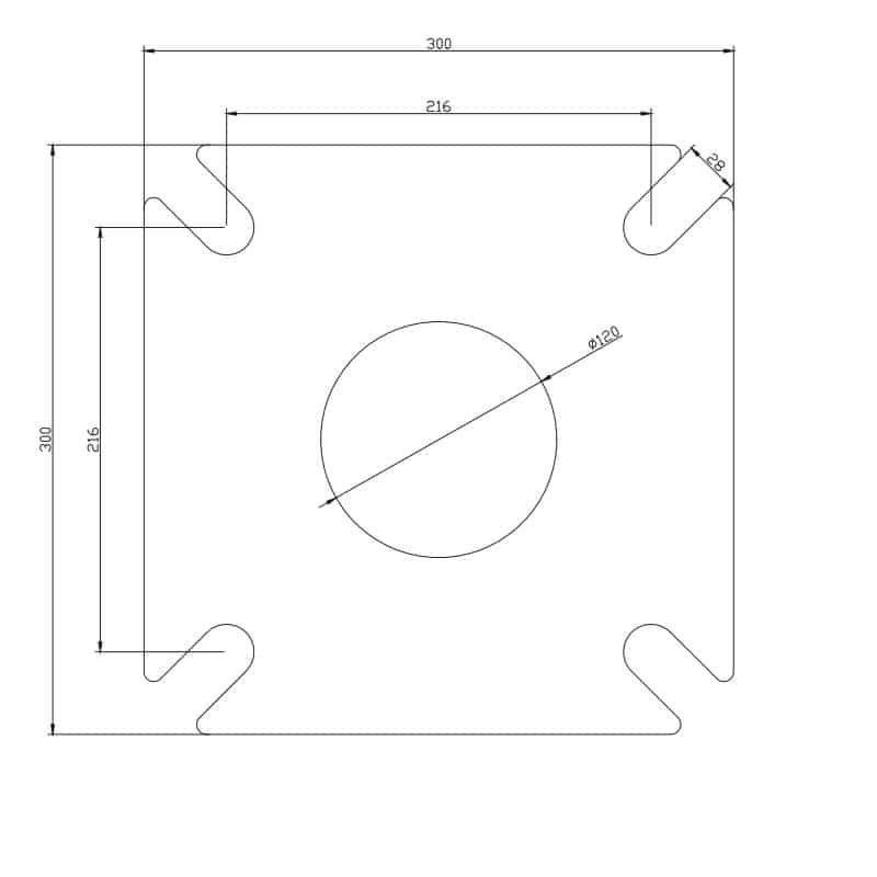 VIP 6.0m Octagonal Hinged Light Pole SLR-POL6-2 - Image 4