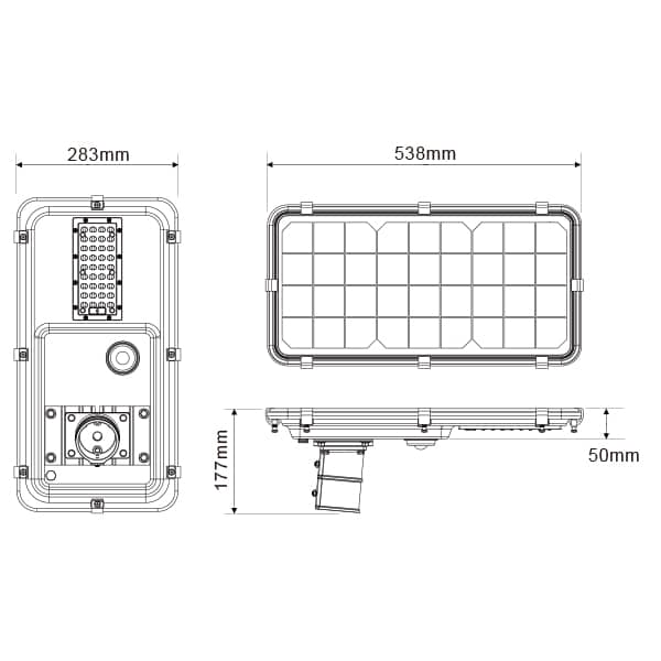 ENSA 8W PIR Sensor Solar LED Street Light SSL-A8PN - Image 2