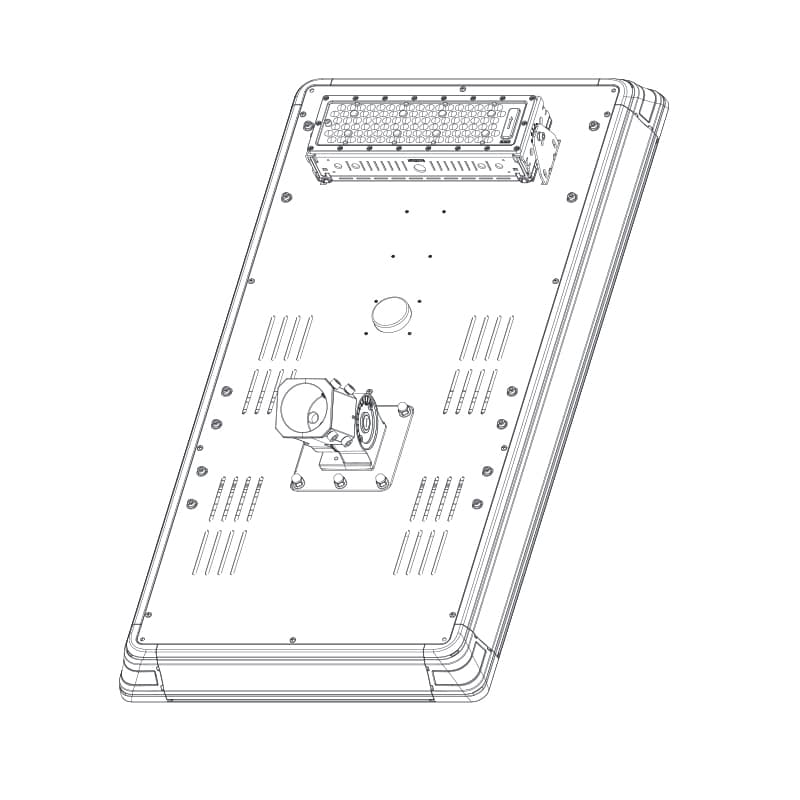 ENSA 30W Microwave Sensor Solar LED Street Light SSL-B30MC - Image 3