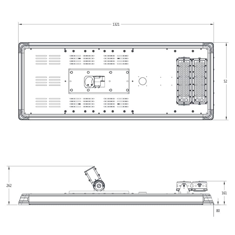 ENSA 50W Microwave Sensor Solar LED Street Light SSL-B50MC - Image 2