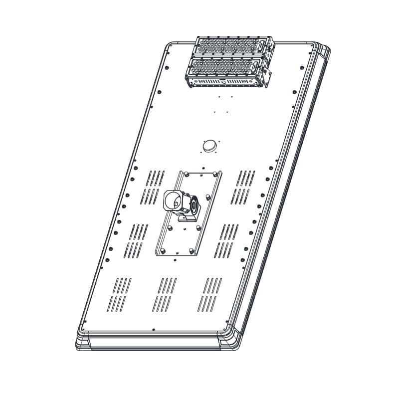 ENSA 60W Microwave Sensor Solar LED Street Light SSL-B60MC - Image 3