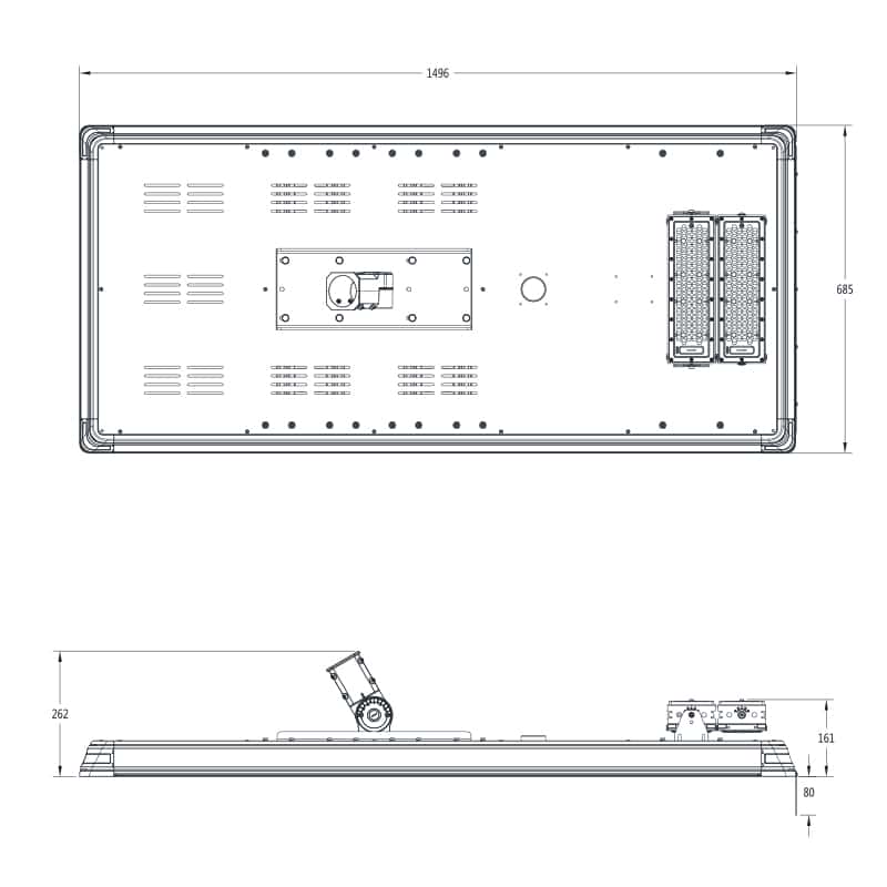 ENSA 60W Microwave Sensor Solar LED Street Light SSL-B60MC - Image 2