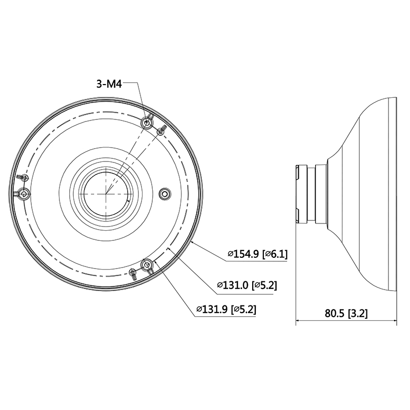 Adapter for Ceiling Mount Brackets VSBKTA105 - Image 3