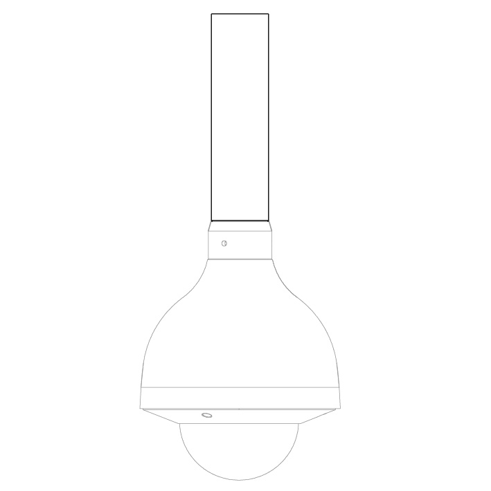 220mm Extender for Ceiling Mount Bracket VSBKTA112 - Image 3