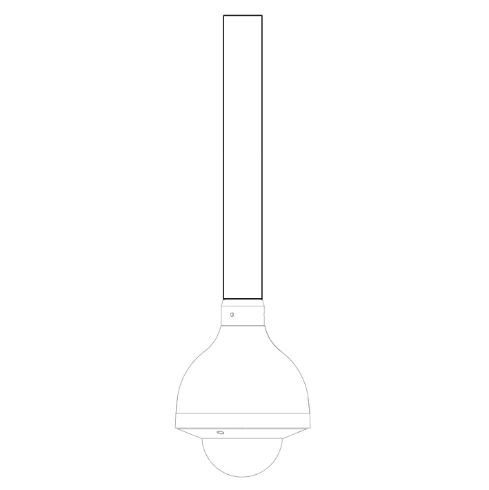 420mm Extender for Ceiling Mount Bracket VSBKTA113 - Image 3