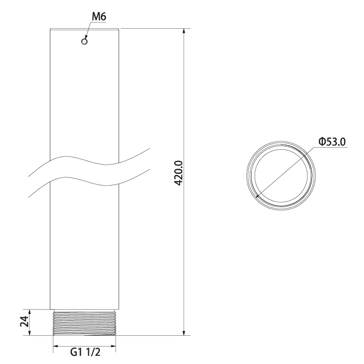 420mm Extender for Ceiling Mount Bracket VSBKTA113 - Image 2