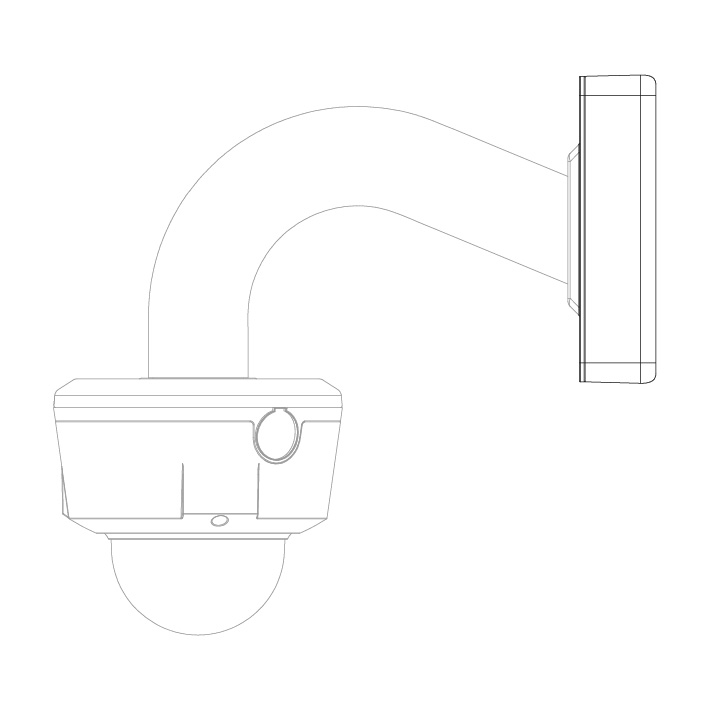 Adapter/Junction Box for PTZ Dome Cameras VSBKTA120 - Image 3