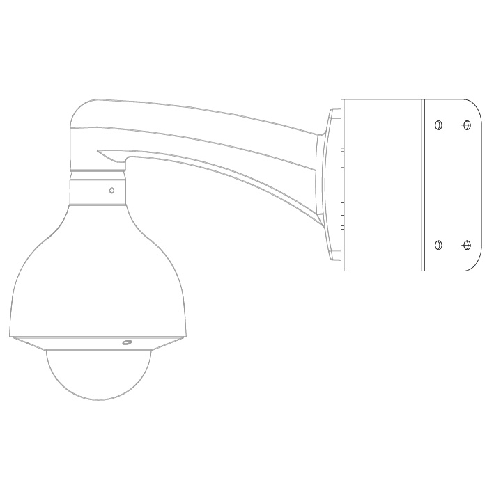 Corner Wall Mount Camera Bracket VSBKTA151 - Image 3