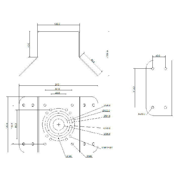 Corner Wall Mount Camera Bracket VSBKTA151 - Image 2