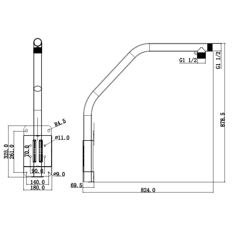 Parapet Mount PTZ Camera Bracket VSBKTB303S - Image 3