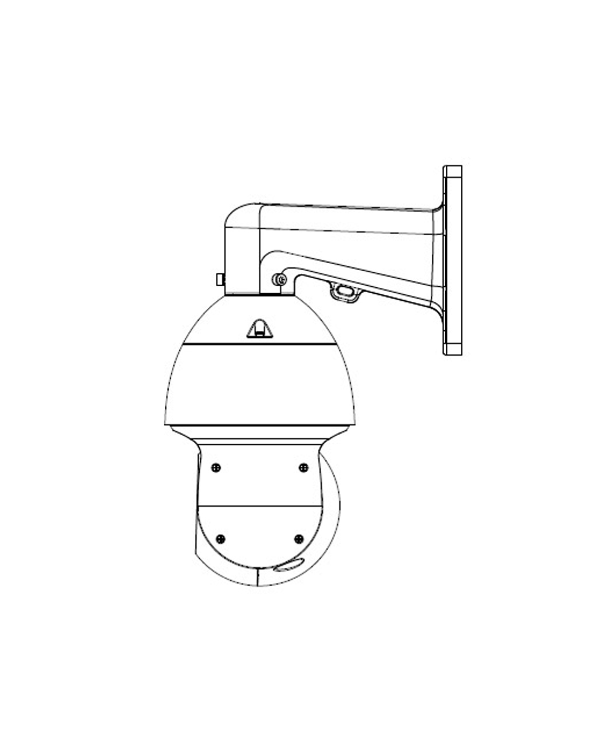 Right Angle Wall Mount Dome Bracket VSBKTB305W - Image 3