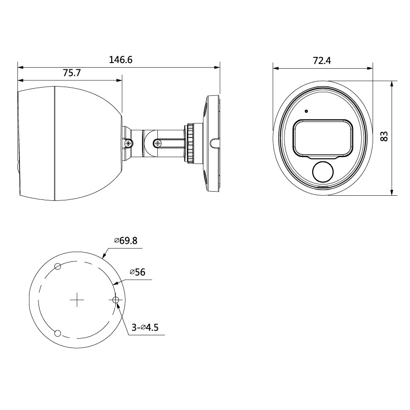 Securview Victory Series Professional Series 8.0MP WDR Fixed HDVCI Bullet (+Dual Motion Detection) VSCVI-8BIRP - Image 2