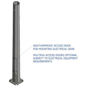 4.5 metre Galvanised Pole for Solar Panels SLR-POL4