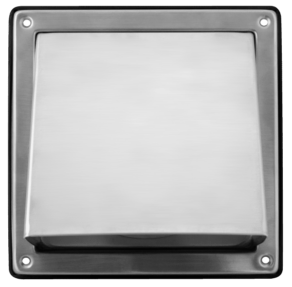 FANTECH External Louvre Hood Vent SS304 100mm EHVSS100