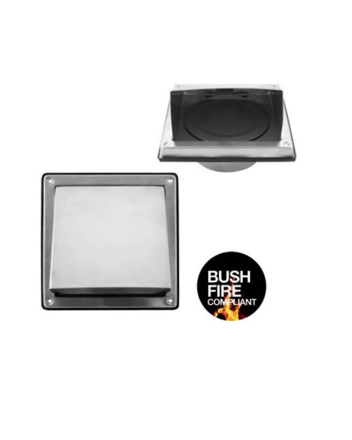 FANTECH External Louvre Hood Vent SS304 150mm EHVSS150