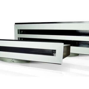 FANTECH Designer range of internal grilles - Single slot anodised silver LSD125-600A