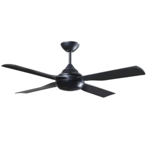 FANTECH Quinton ceiling fan 48" black with 4 Easy Fix blades QTN48BK