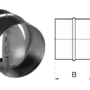 FANTECH In-line back draft damper 315mm RSK315