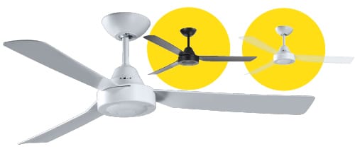 FANTECH Scud ceiling fan 48" white 3 blade SCU48WH