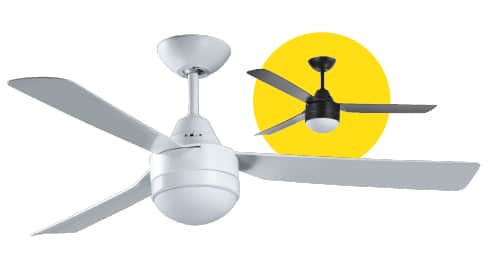 FANTECH Scud ceiling fan 48" white 3 blade SCU48WH