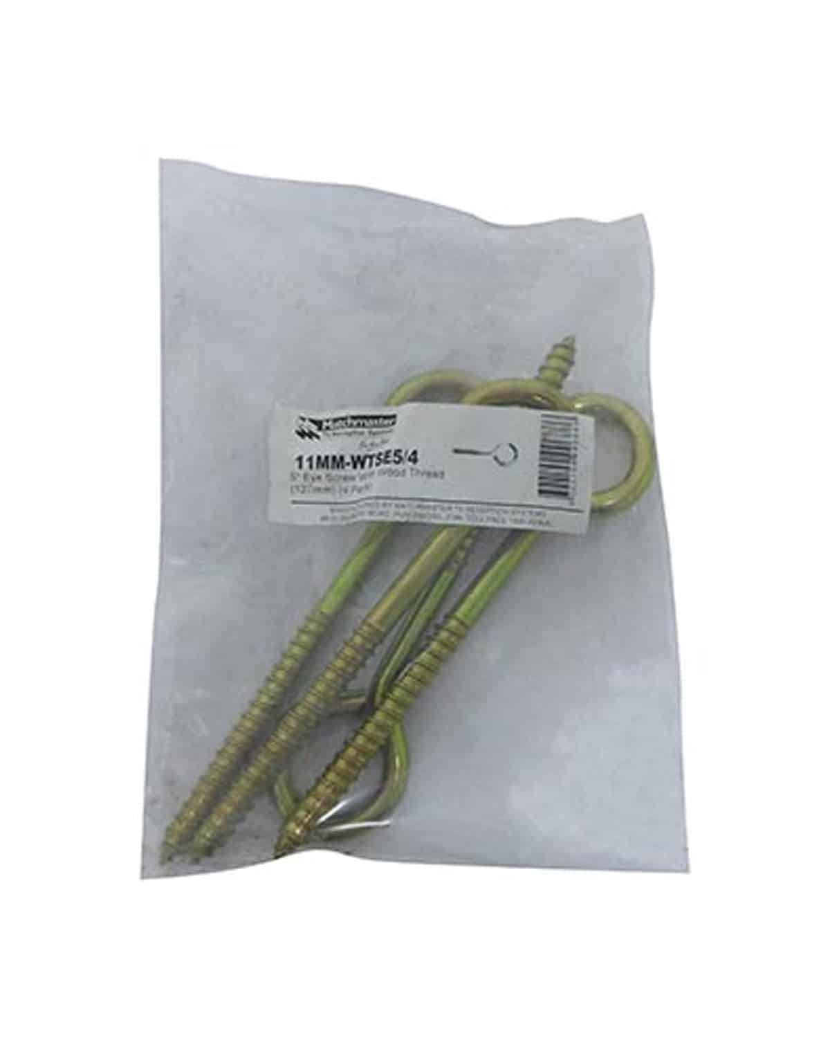 MATCHMASTER SCREW EYE 7" WOOD THREAD (4 PER PK) : 11MM-WTSE7/4 - Image 2