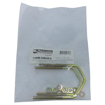 MATCHMASTER UBOLT 3.75"X1/4" (NUT & WASH) 2/PACK : 11MM-UB6M/2 - Image 2