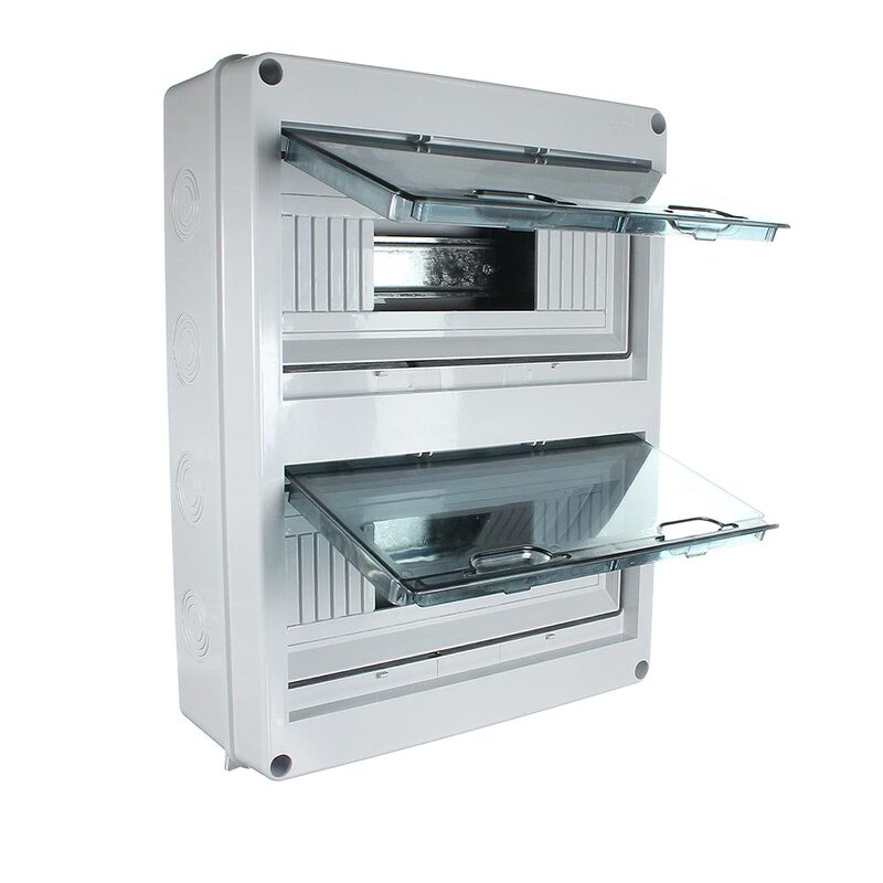 NLS 30769 | 24 POLE SURFACE MOUNT WEATHERPROOF SWITCHBOARD IP65