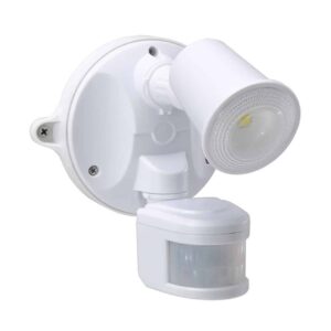 HOUSEWATCH SINGLE 10W LED 5000K WH SENSOR QUICK CONNECT BASE 1000 LUMENS 55-151