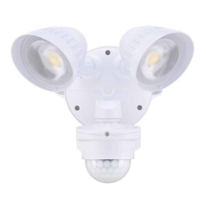 HOUSEWATCH LED SPOTLIGHT 2 X 20W WITH MOTION SENSOR (WHITE) 55-240
