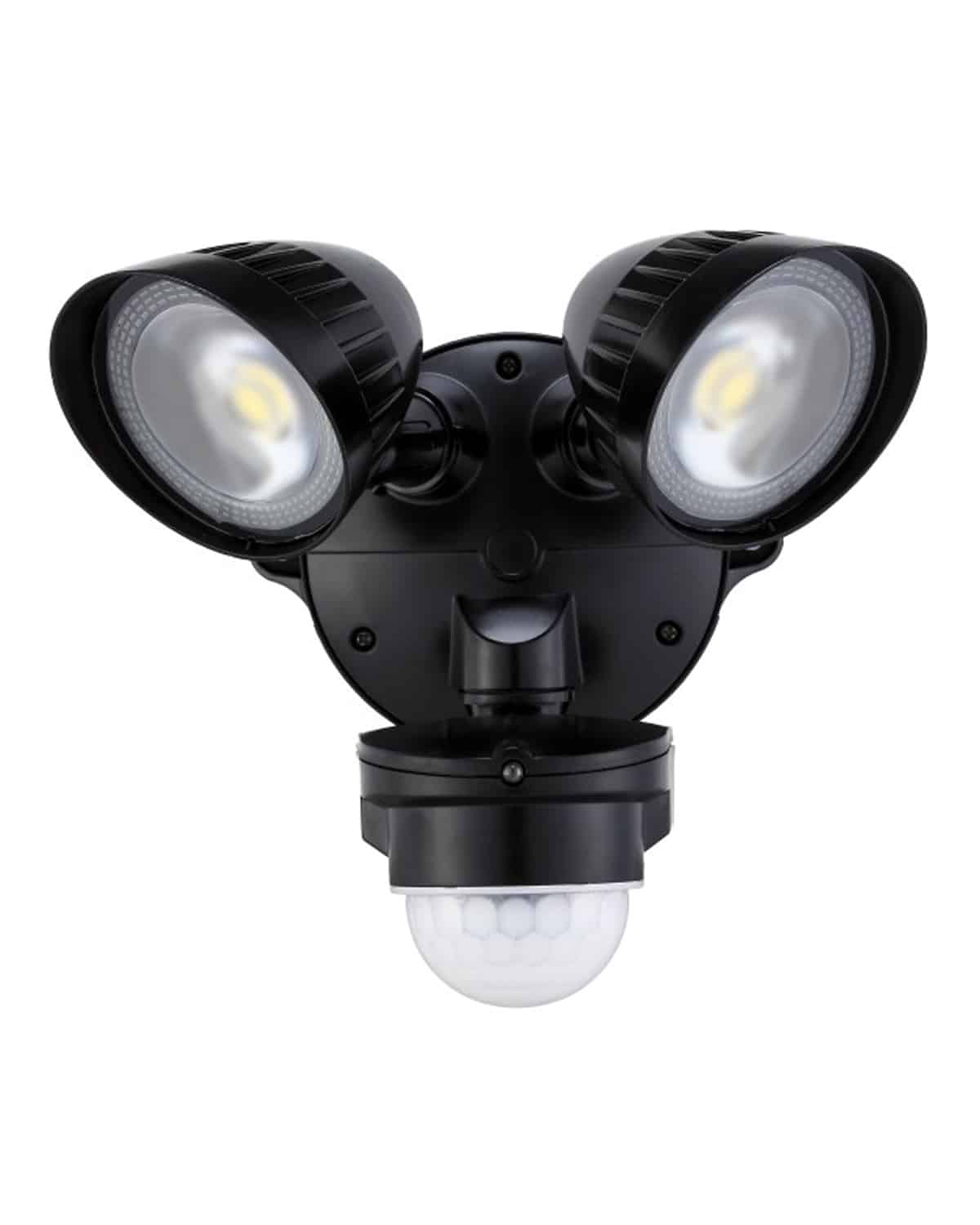 HOUSEWATCH LED SPOTLIGHT 2 X 20W WITH MOTION SENSOR (BLACK) 55-241