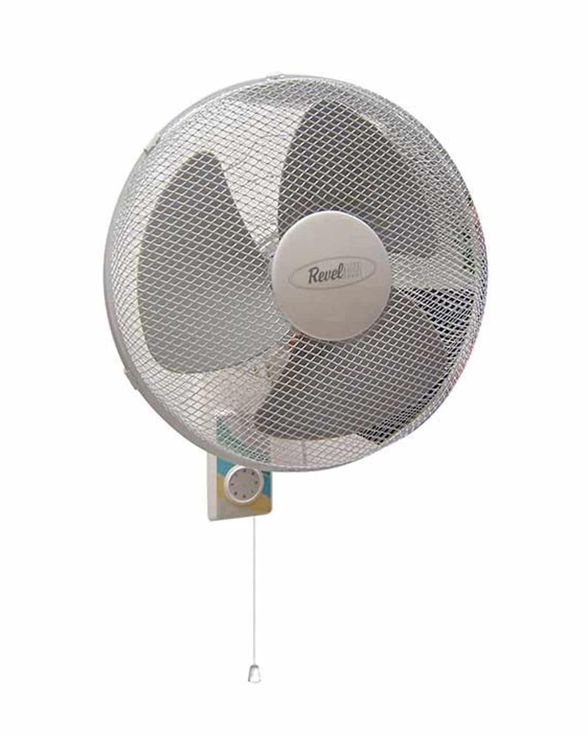 REVELAIL WALL FAN 406MM PULLCORD 240V REVWF16