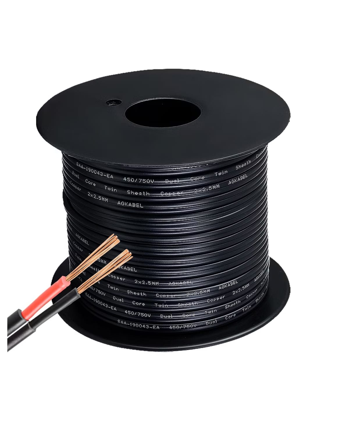 0.64mm² 2 Core Automotive power and twin cable 32/32V / 100V DC 100m ECA221-100