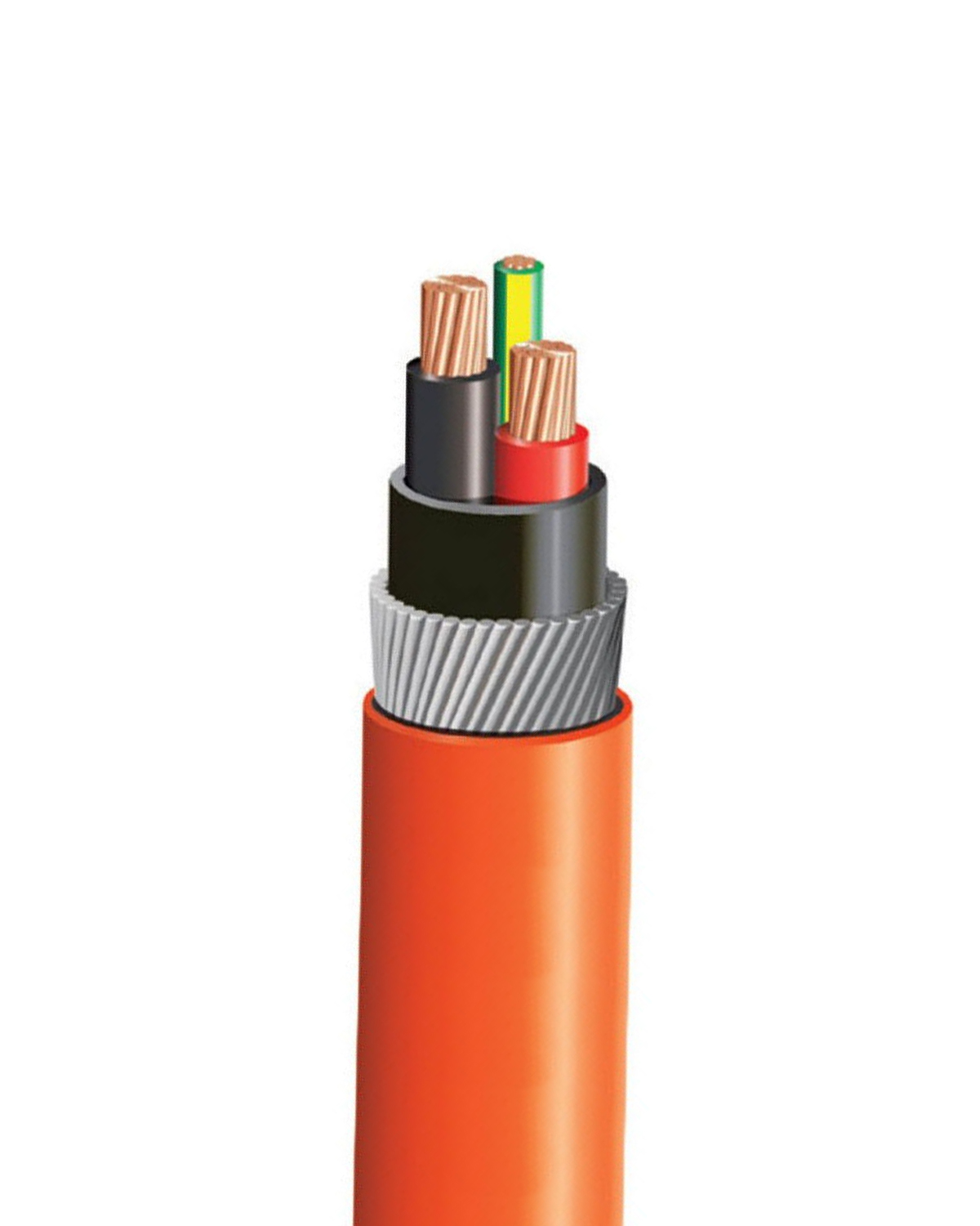 1.5mm 2 x Core + Earth Orange Circular SWA 600/1000V SRC2015ESWA 100M PICK UP
