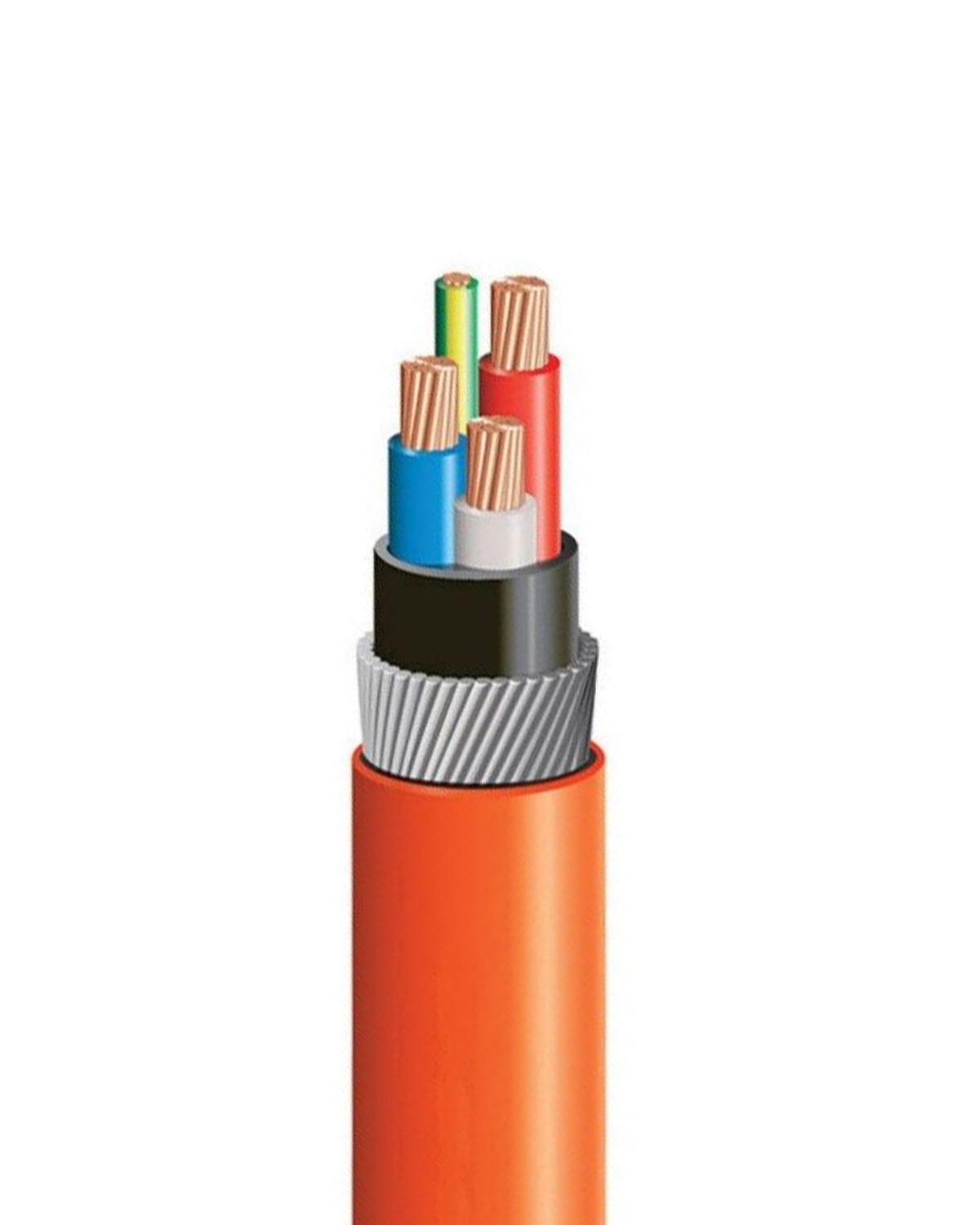 1.5mm 3 x Core + Earth Orange Circular SWA 600/1000V SRC3015ESWA 100M PICK UP