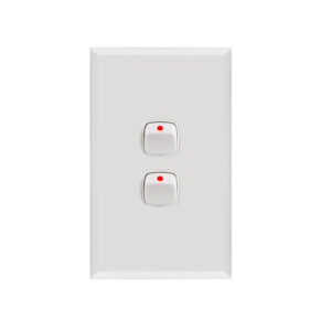 Transco Powerclip 2 gang switch S2