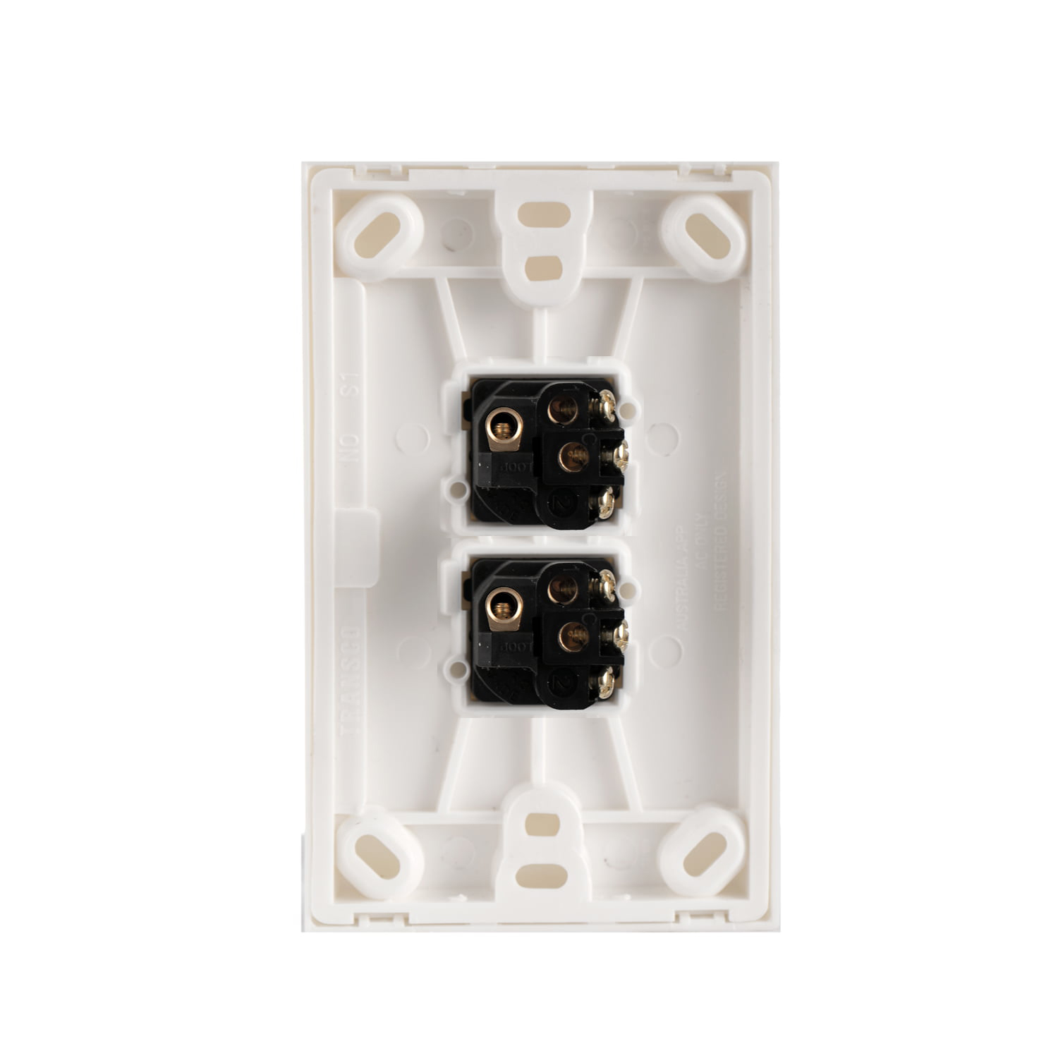 Transco Powerclip 2 gang switch S2