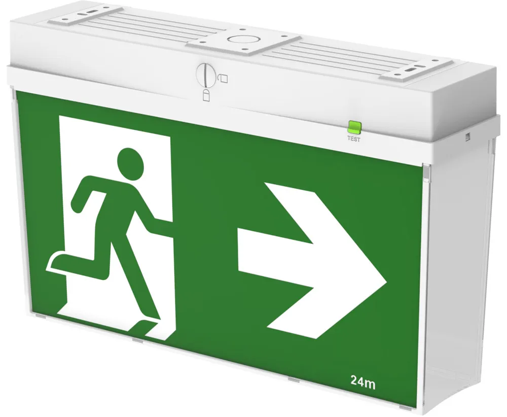 BARDIC All-In-One 24m LED Exit Luminaire - Gen2 EGRLPG2