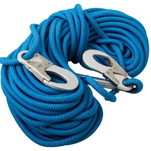 ROPE - BLUE 33M WITH DBL HOOK