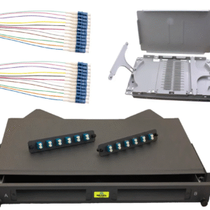 1RU SLIDING KIT 24 LC OS2 + P/TAILS