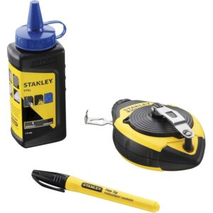 Stanley Fatmax Chalk Line Reel 30M/100' Blue Chalk & Marker STA47-681