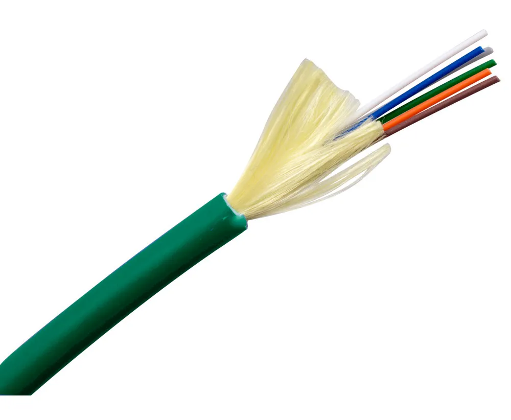 6F Indoor/Outdoor Riser Cable OM3 Green