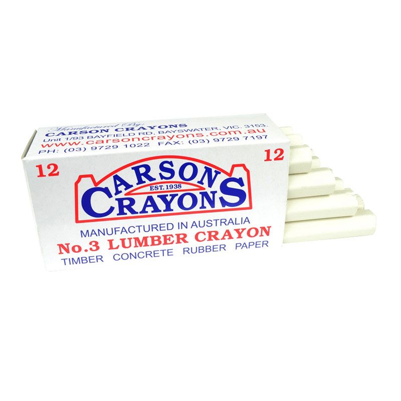 Crayon White (12) Per Pack CAR3WHI