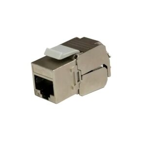 C6A SHIELDED KEYSTONE JACK & BEZEL x 50