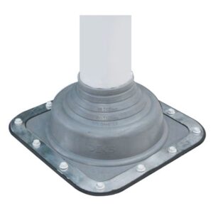 Flashing #0, 0-35mm Pipe 100 x 100mm Base, Grey Premium DEKDFE100G