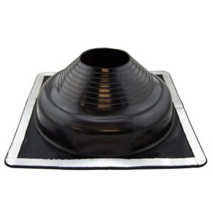 Flashing #7, 150-300mm Pipe 456 x 456mm Base, Black Premium DEKDFE107B