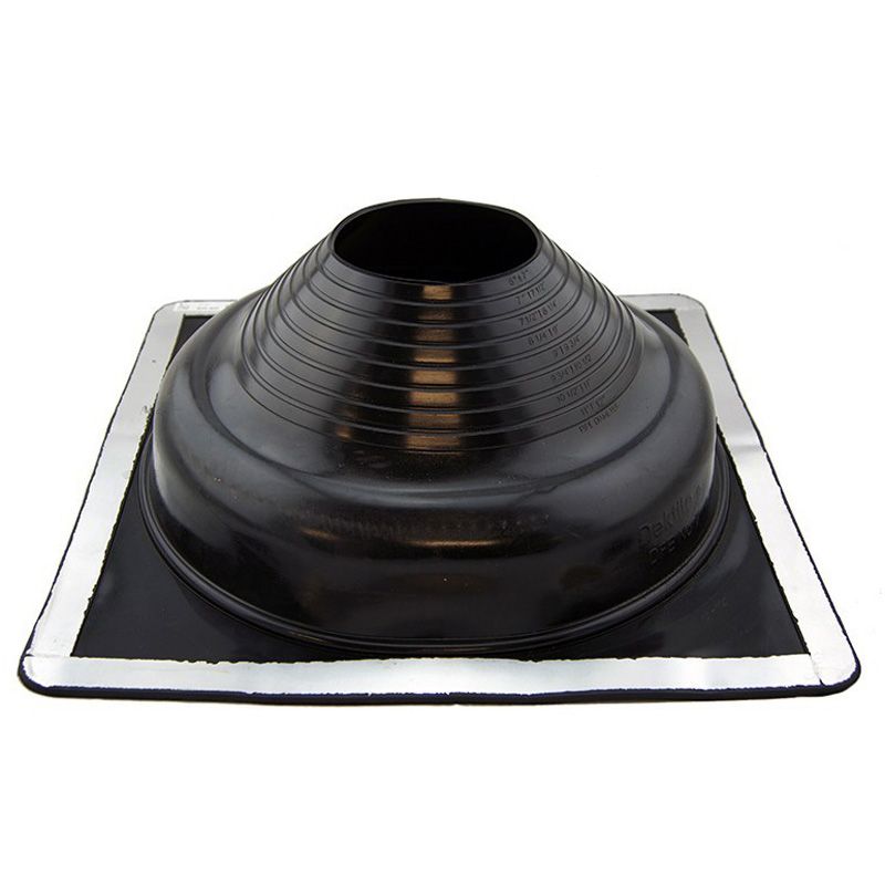 Flashing #7, 150-300mm Pipe 456 x 456mm Base, Black Premium DEKDFE107B