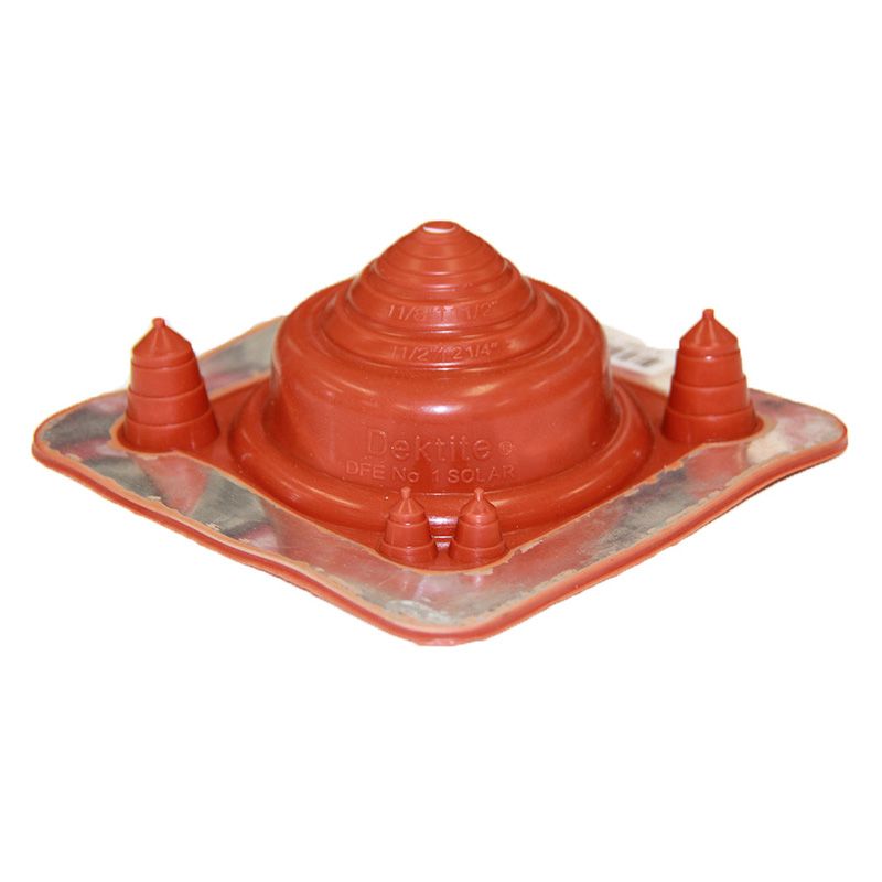 Flashing #1, Solar 5-55mm Pipe 139 x 139mm Base, Red Premium DEKDFE201RES