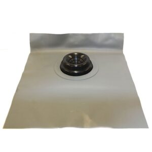 Flashing, 12-70mm Pipe 410 x 490mm Base, Black Nu-Lead DEKDNL101B