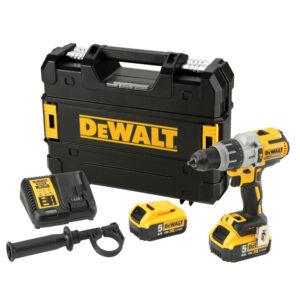 DEWALT 18V XR Li-Ion BRUSHLESS XRP 3 Speed Hammer Drill/Driver Kit - 5Ah